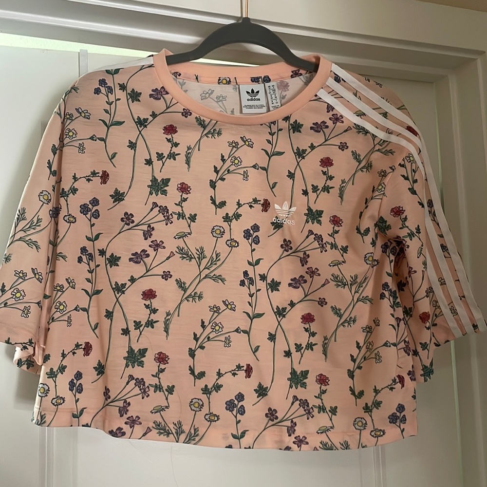 Adidas floral top